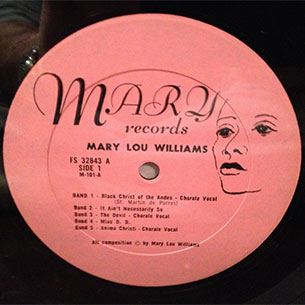 Mary Records Logo, 1964. Label design by David Stone Martin.