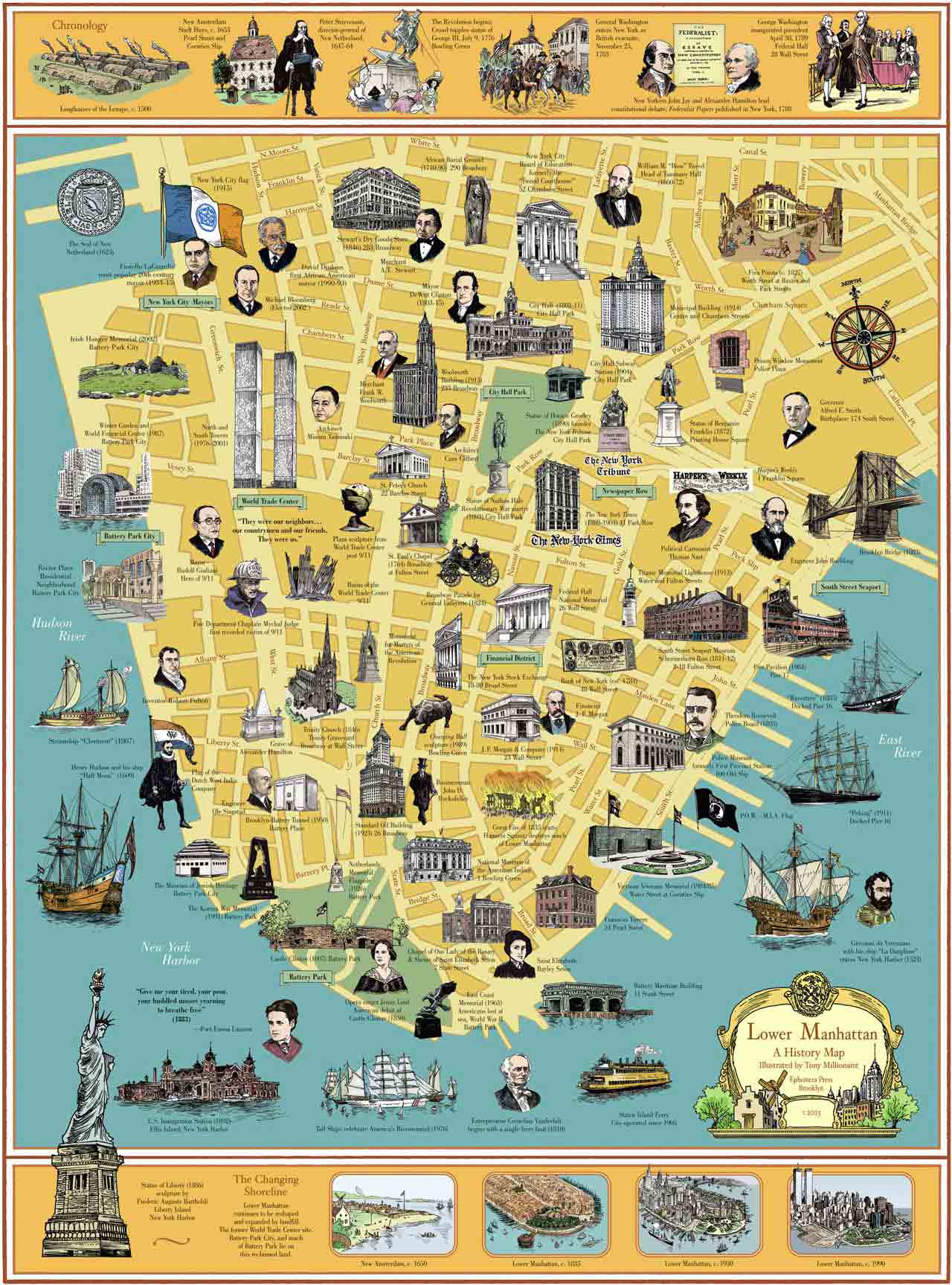 streets of new york city attractions and map